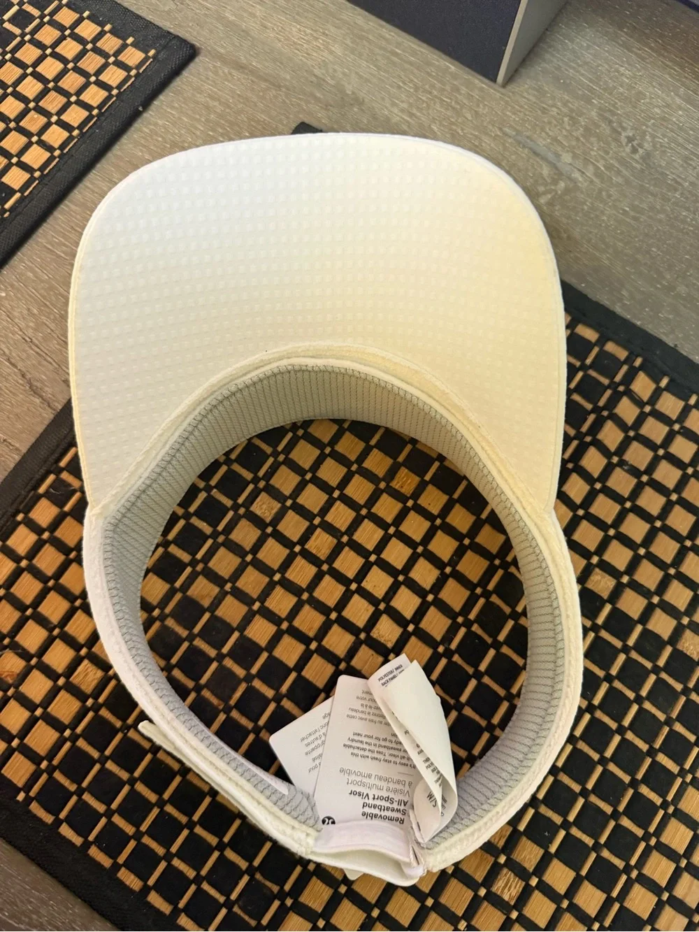 lululemon athletica White Quilted Athletic Visor